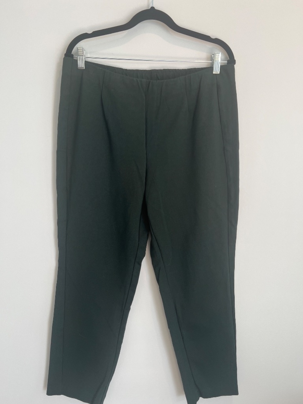 J.Jill Pine Green Ponte Knit Trousers Size Petite Large PL